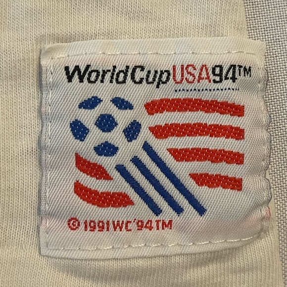 USA 1994 World Cup T Shirt Ritz Red White Blue Vintage Size Large MJT’s As Is - Picture 3 of 12